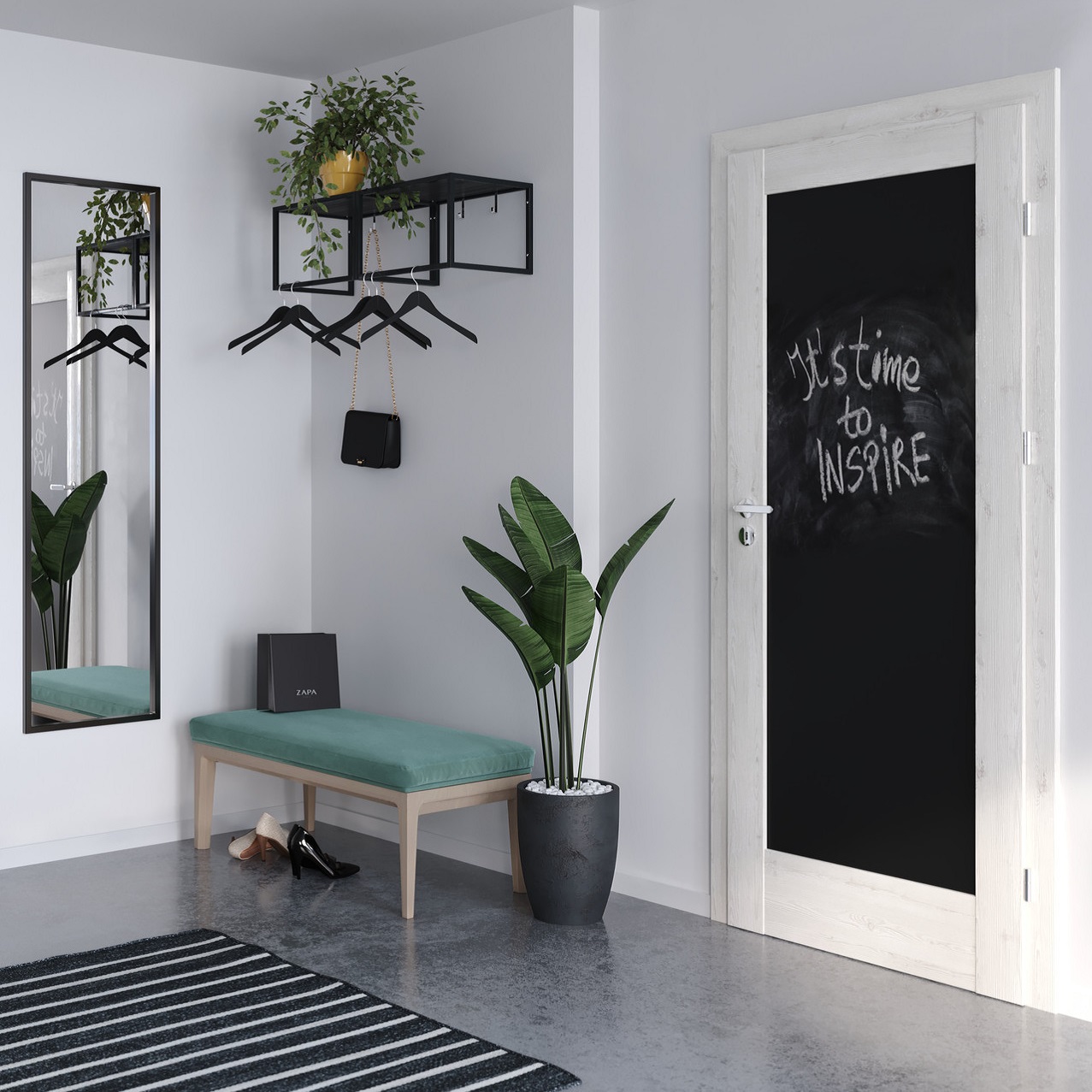 Drzwi wew. PORTA VERTE HOME E0 TABLICA