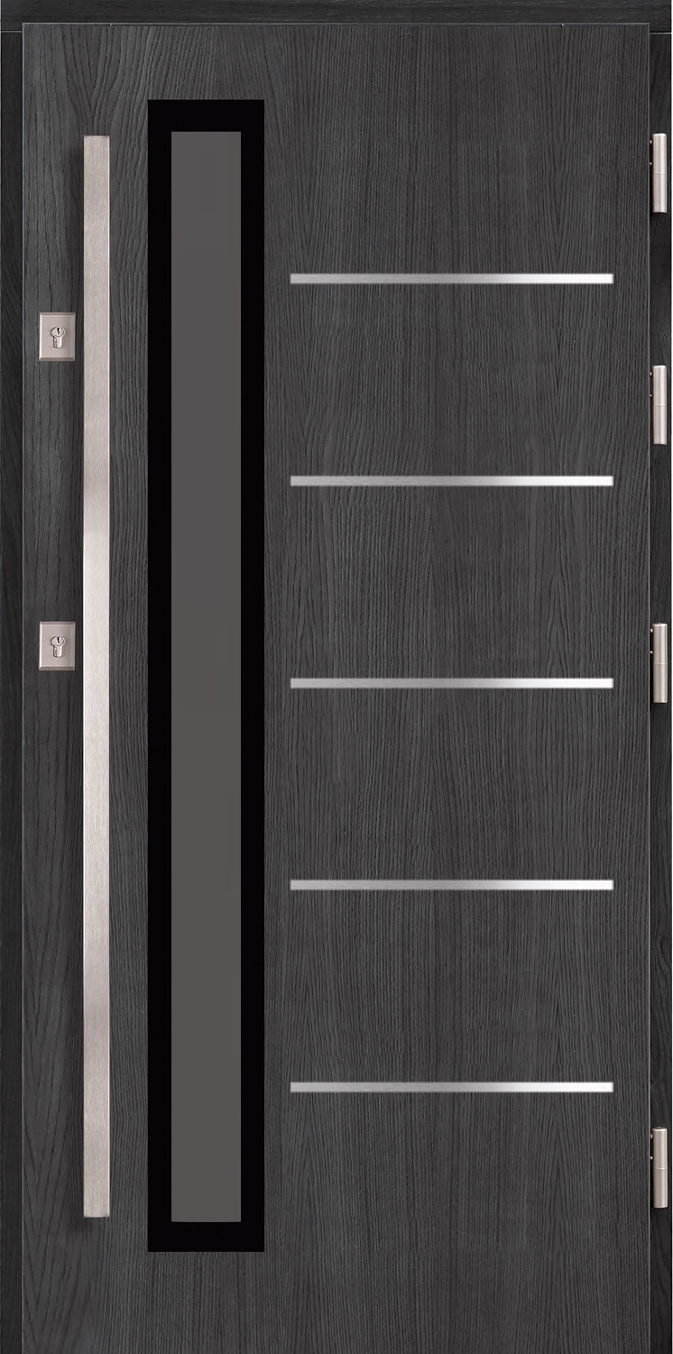 Drzwi zew. drewniane AGMAR PLATINO