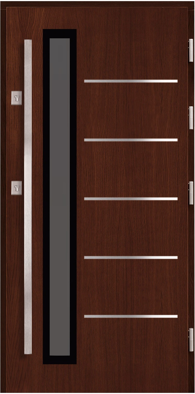 Drzwi zew. drewniane AGMAR PLATINO