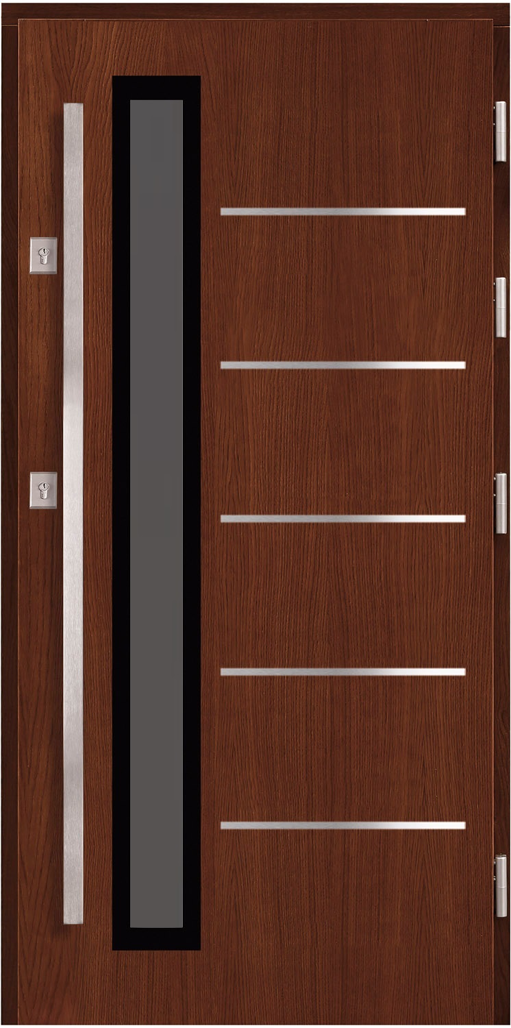 Drzwi zew. drewniane AGMAR PLATINO