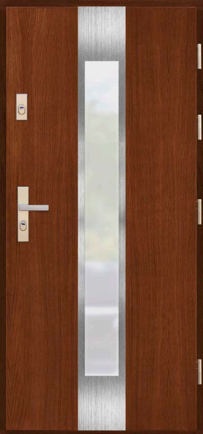 Drzwi zew. drewniane AGMAR SATINA