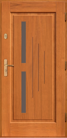 Drzwi zew. drewniane AGMAR LARIX