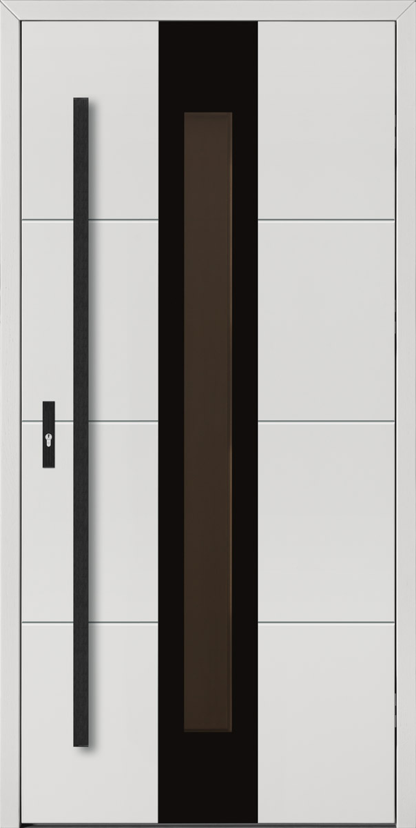 Drzwi zew. drewniane Barański Glass DB 513