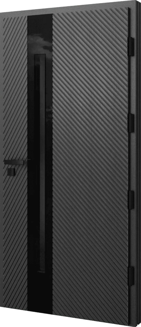 Drzwi zew. drewniane Barański Glass DB 519