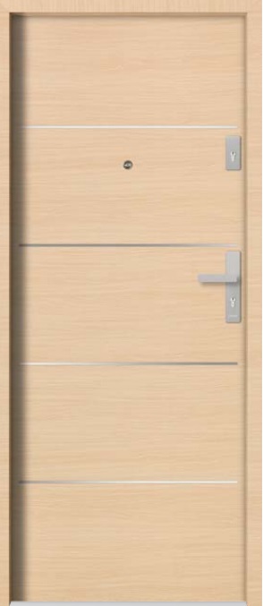 Drzwi klatkowe Barański Smart INOX S 100