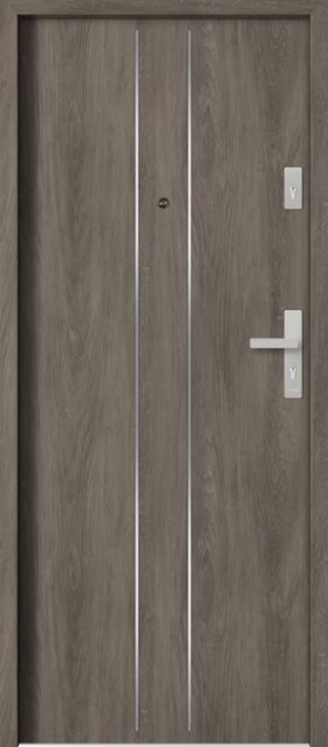 Drzwi klatkowe Barański Smart INOX S 104