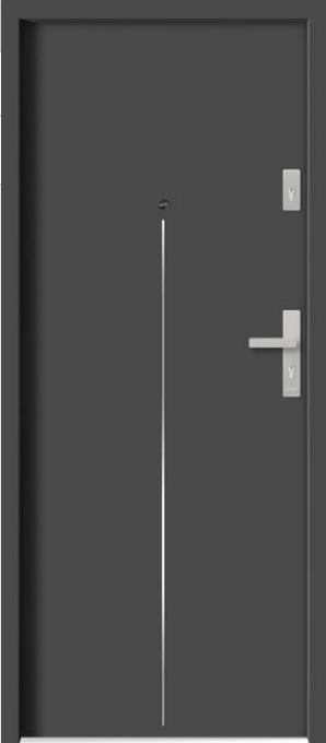 Drzwi klatkowe Barański Smart INOX S 111