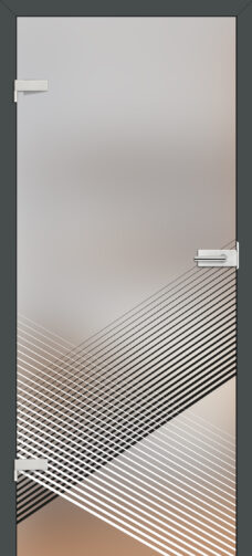 Drzwi wew. szklane Erkado GRAF 54 lak.