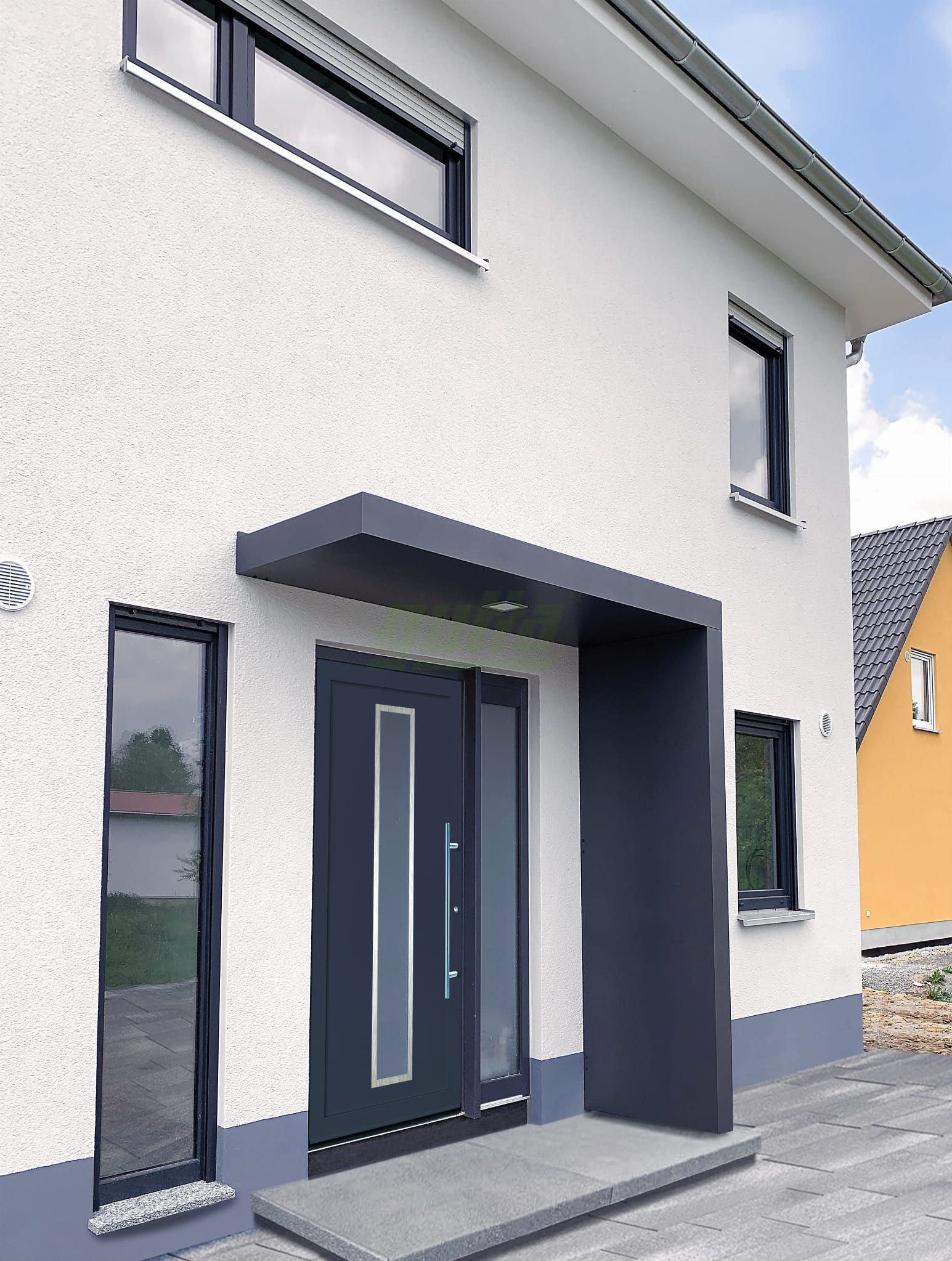 Zadaszenie Gutta BS z panelem bocznym