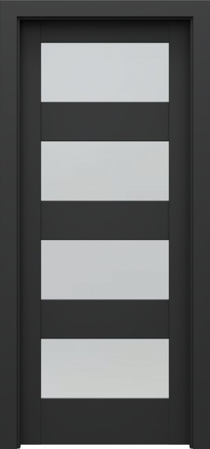 Drzwi wew. PORTA VERTE HOME L4 CZARNY