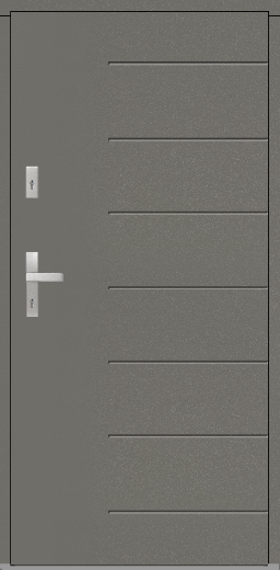Drzwi zew. aluminiowe WIKĘD FUTURE INOX FI12