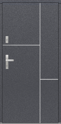 Drzwi zew. aluminiowe WIKĘD FUTURE INOX FI13