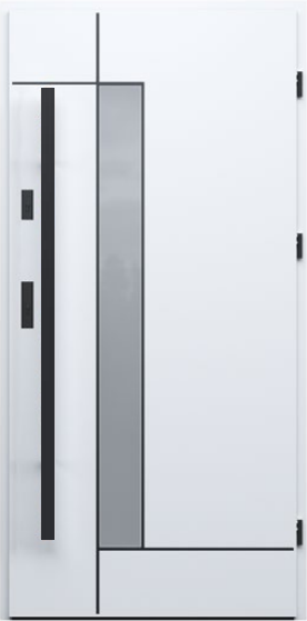 Drzwi zew. aluminiowe WIKĘD FUTURE INOX FI15