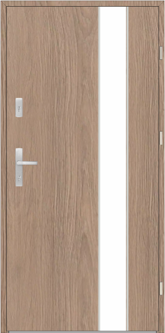 Drzwi zew. aluminiowe WIKĘD FUTURE INOX FI01D