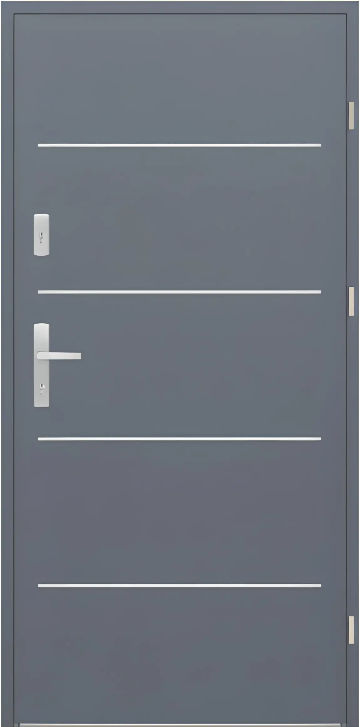 Drzwi zew. aluminiowe WIKĘD FUTURE INOX FI03A