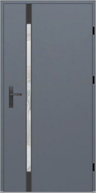 Drzwi zew. aluminiowe WIKĘD FUTURE INOX FI04B