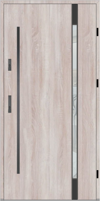 Drzwi zew. aluminiowe WIKĘD FUTURE INOX FI04C