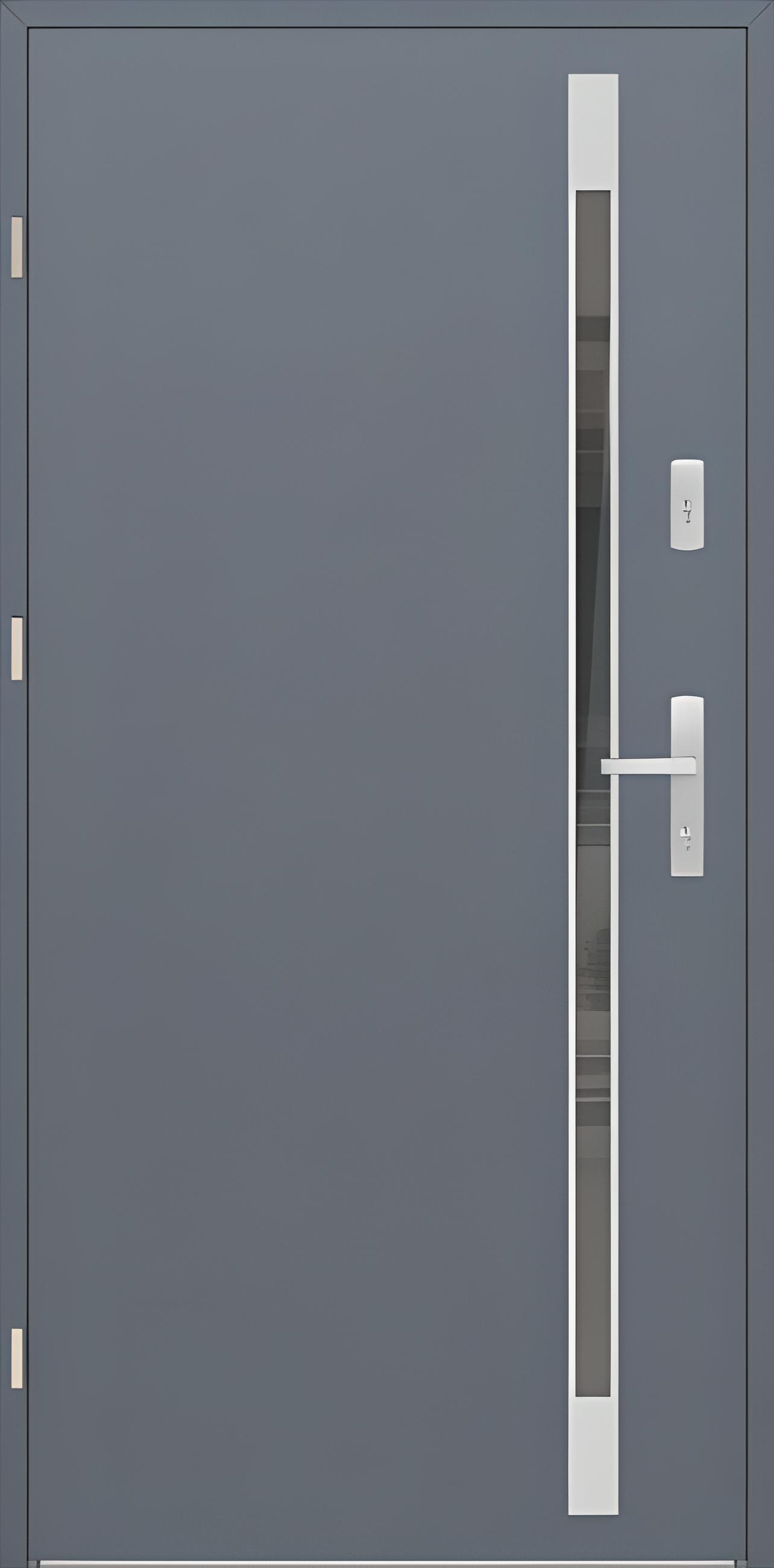 Drzwi zew. aluminiowe WIKĘD FUTURE INOX FI05B