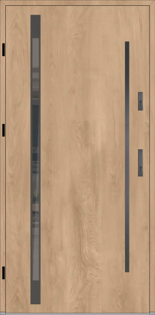 Drzwi zew. aluminiowe WIKĘD FUTURE INOX FI05C