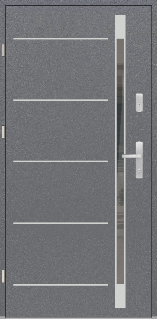 Drzwi zew. aluminiowe WIKĘD FUTURE INOX FI05D