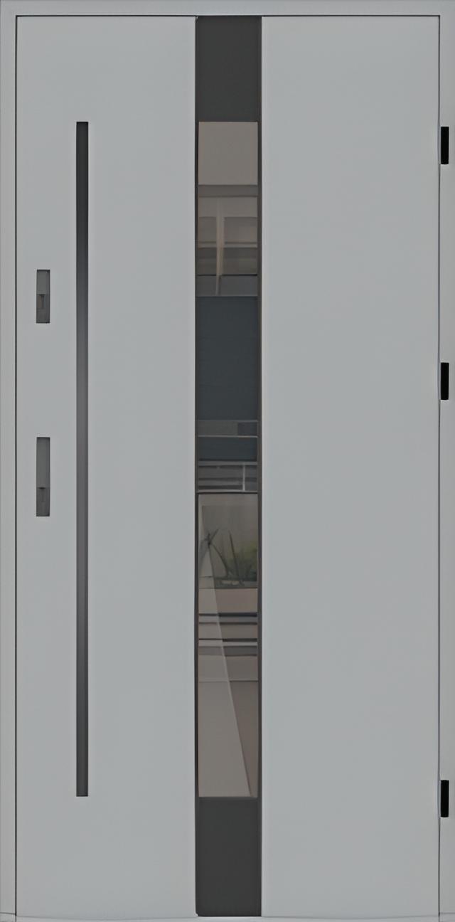 Drzwi zew. aluminiowe WIKĘD FUTURE INOX FI06A