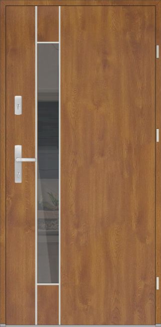 Drzwi zew. aluminiowe WIKĘD FUTURE INOX FI06B