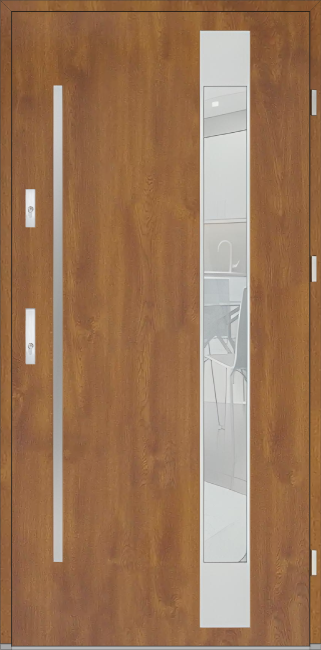 Drzwi zew. aluminiowe WIKĘD FUTURE INOX FI07C