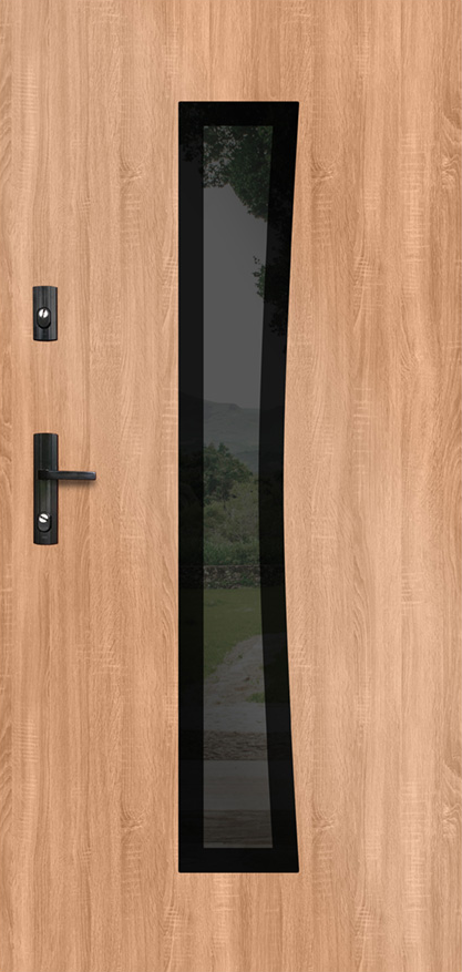 Drzwi zew. stalowe WIKĘD GLASS DESIGN GD02A