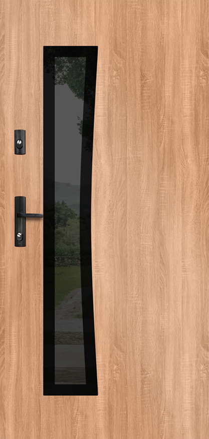 Drzwi zew. stalowe WIKĘD GLASS DESIGN GD02B