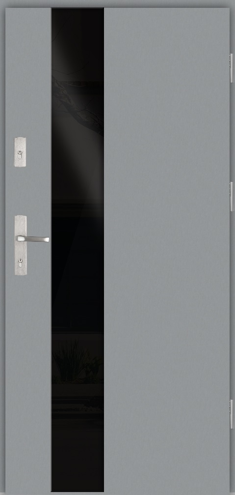 Drzwi zew. stalowe WIKĘD GLASS FRONT GF01A