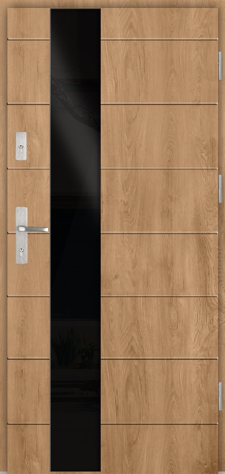 Drzwi zew. stalowe WIKĘD GLASS FRONT GF02C