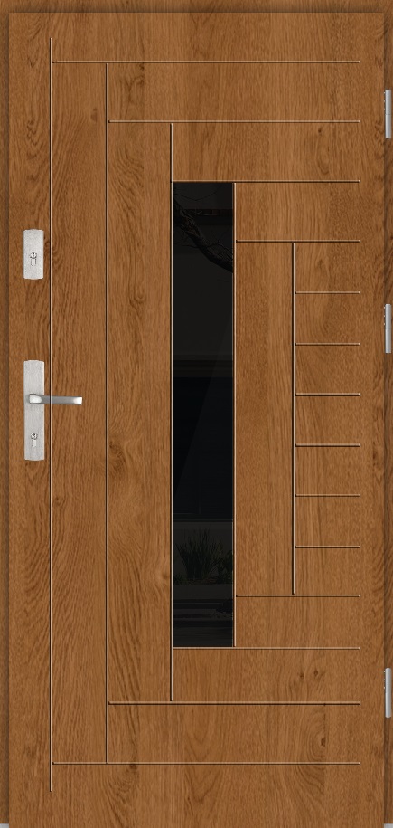 Drzwi zew. stalowe WIKĘD GLASS FRONT GF05