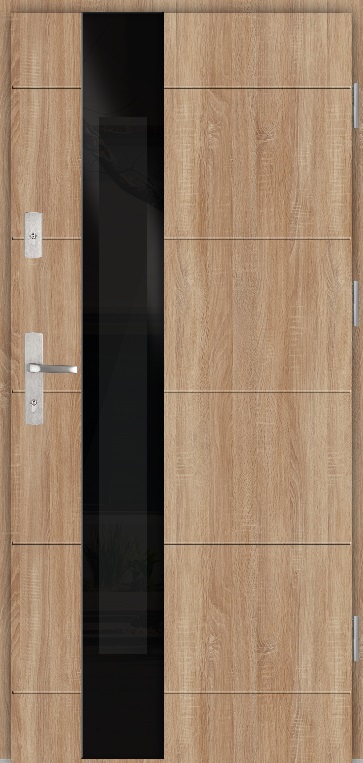 Drzwi zew. stalowe WIKĘD GLASS LOFT GL02A