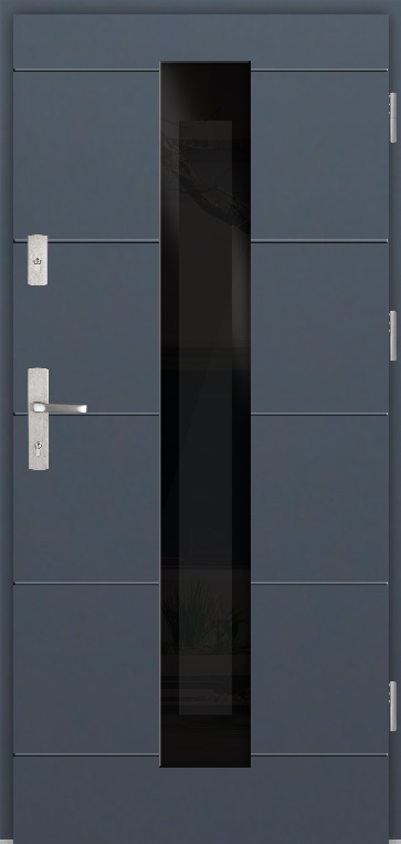 Drzwi zew. stalowe WIKĘD GLASS LOFT GL03