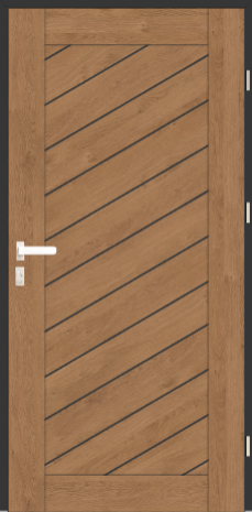 Drzwi zew. stalowe WIKĘD WoodLine WL1