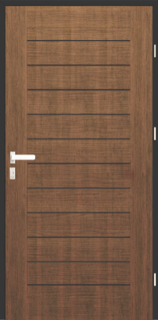 Drzwi zew. stalowe WIKĘD WoodLine WL2