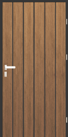 Drzwi zew. stalowe WIKĘD WoodLine WL3