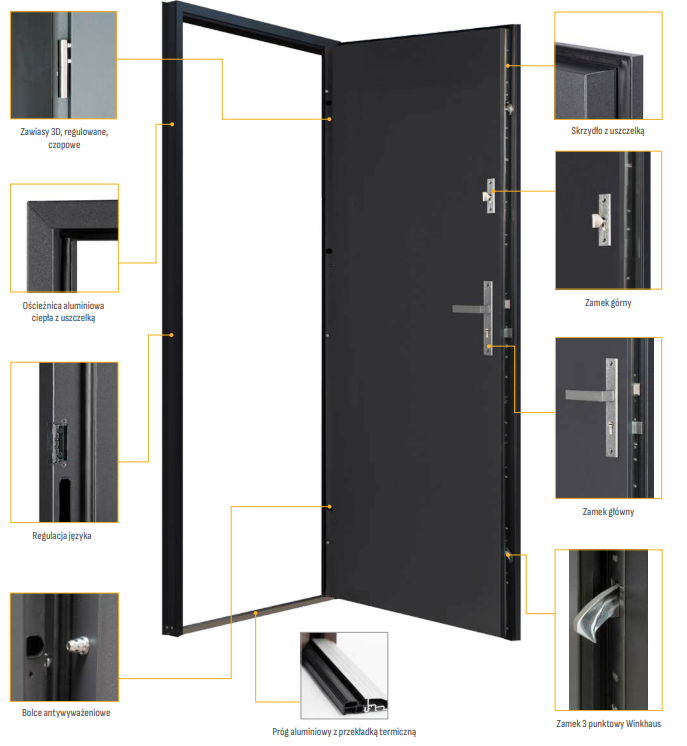 Drzwi zew. stalowe Blas - Palo 0 SZYBKA REALIZACJA