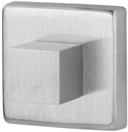 Metalowy włącznik światła w prostokątnej obudowie o matowym wykończeniu.