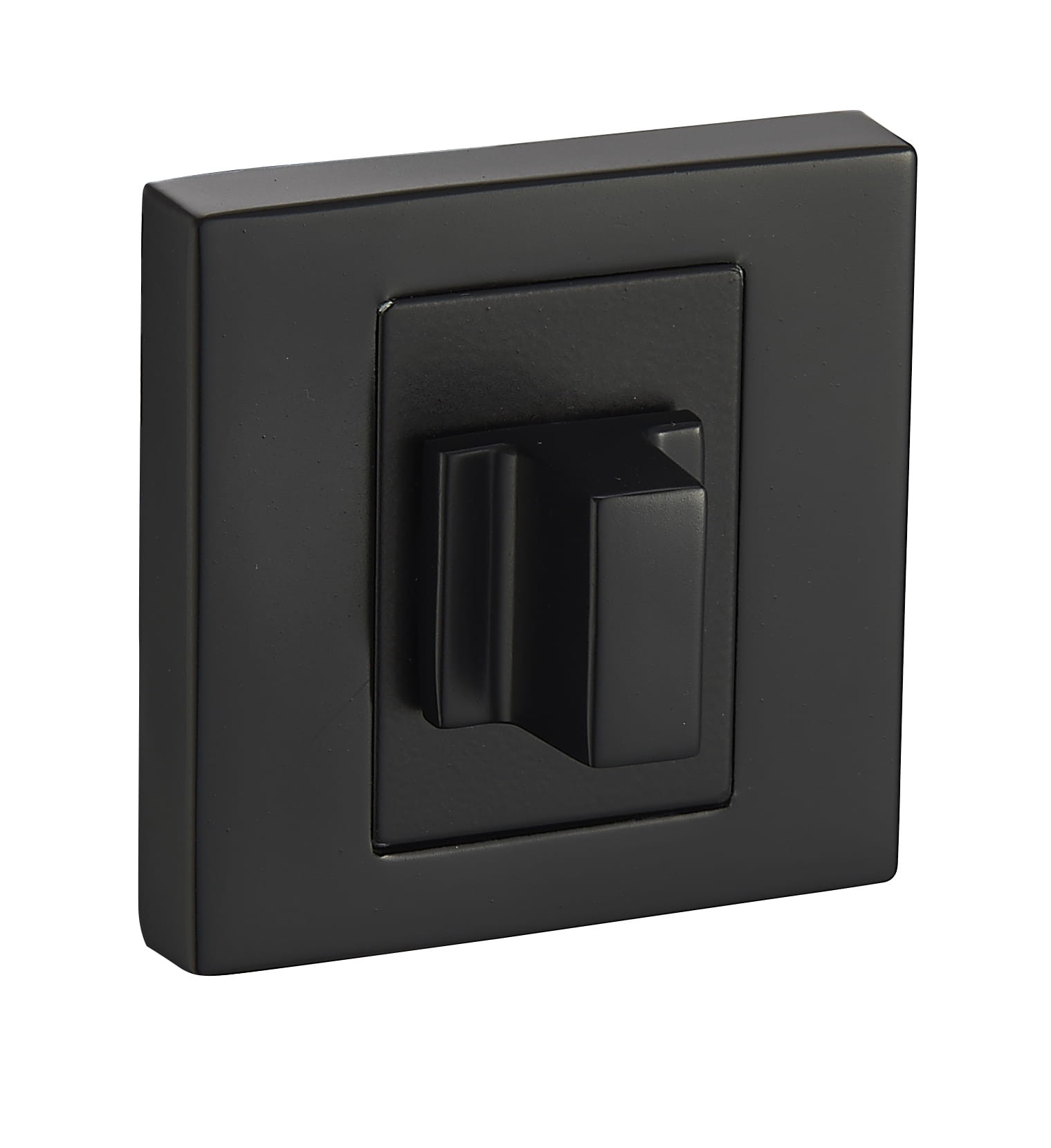 Czarny włącznik światła o prostokątnej ramce, z wyraźnym przełącznikiem w centralnej części.