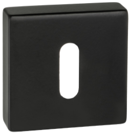 Czarny prostokątny element z otworem w kształcie prostokąta na środku.