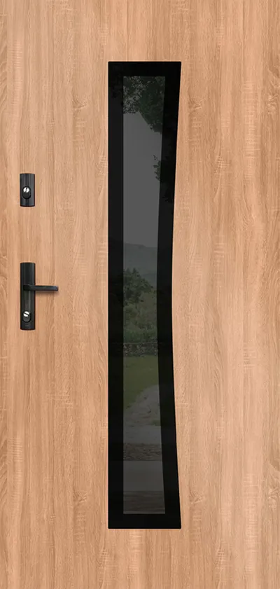 Drzwi zew. stalowe WIKĘD GLASS DESIGN GD02A