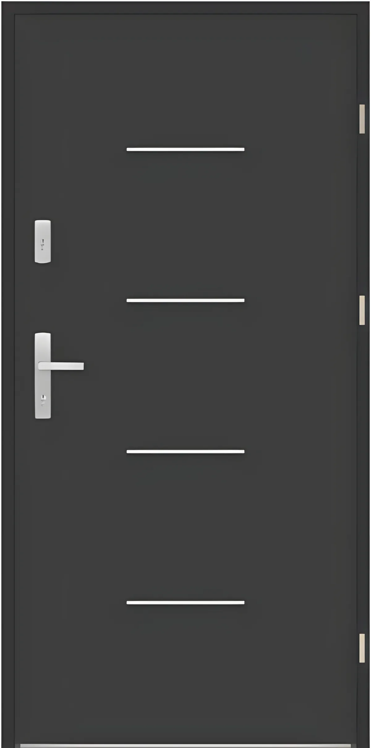 Drzwi zew. aluminiowe WIKĘD FUTURE INOX FI03B