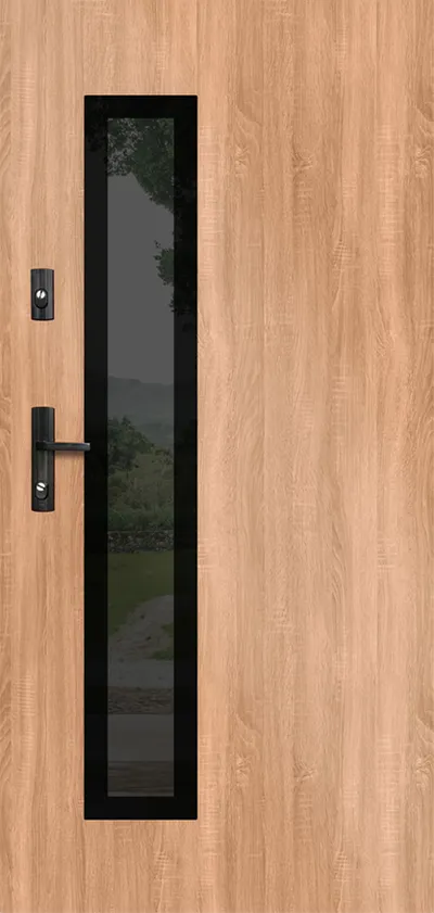 Drzwi zew. stalowe WIKĘD GLASS DESIGN GD01B