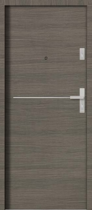 Drzwi klatkowe Barański Smart INOX S 107
