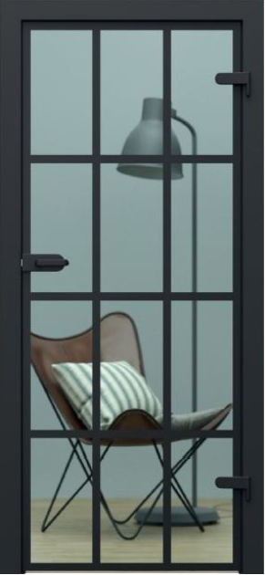 Drzwi wew. PORTA GLASS malowane przezroczyste