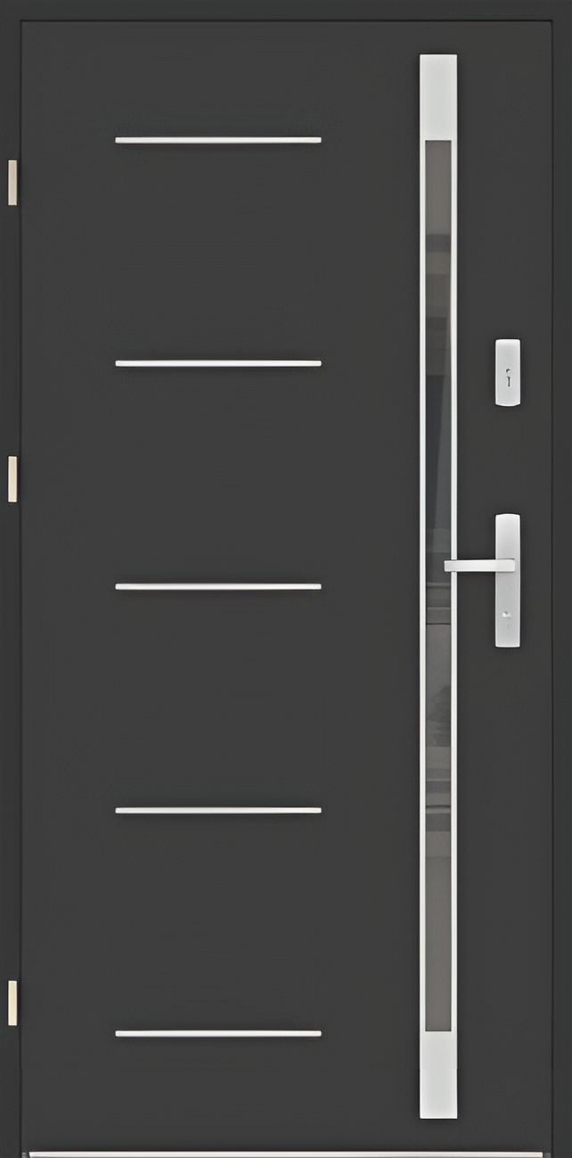 Drzwi zew. aluminiowe WIKĘD FUTURE INOX FI05E