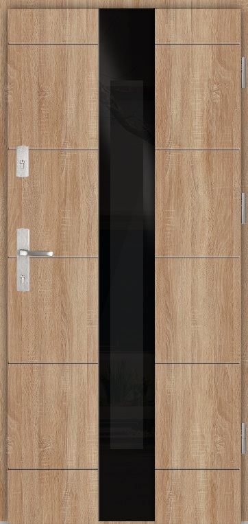Drzwi zew. stalowe WIKĘD GLASS LOFT GL02
