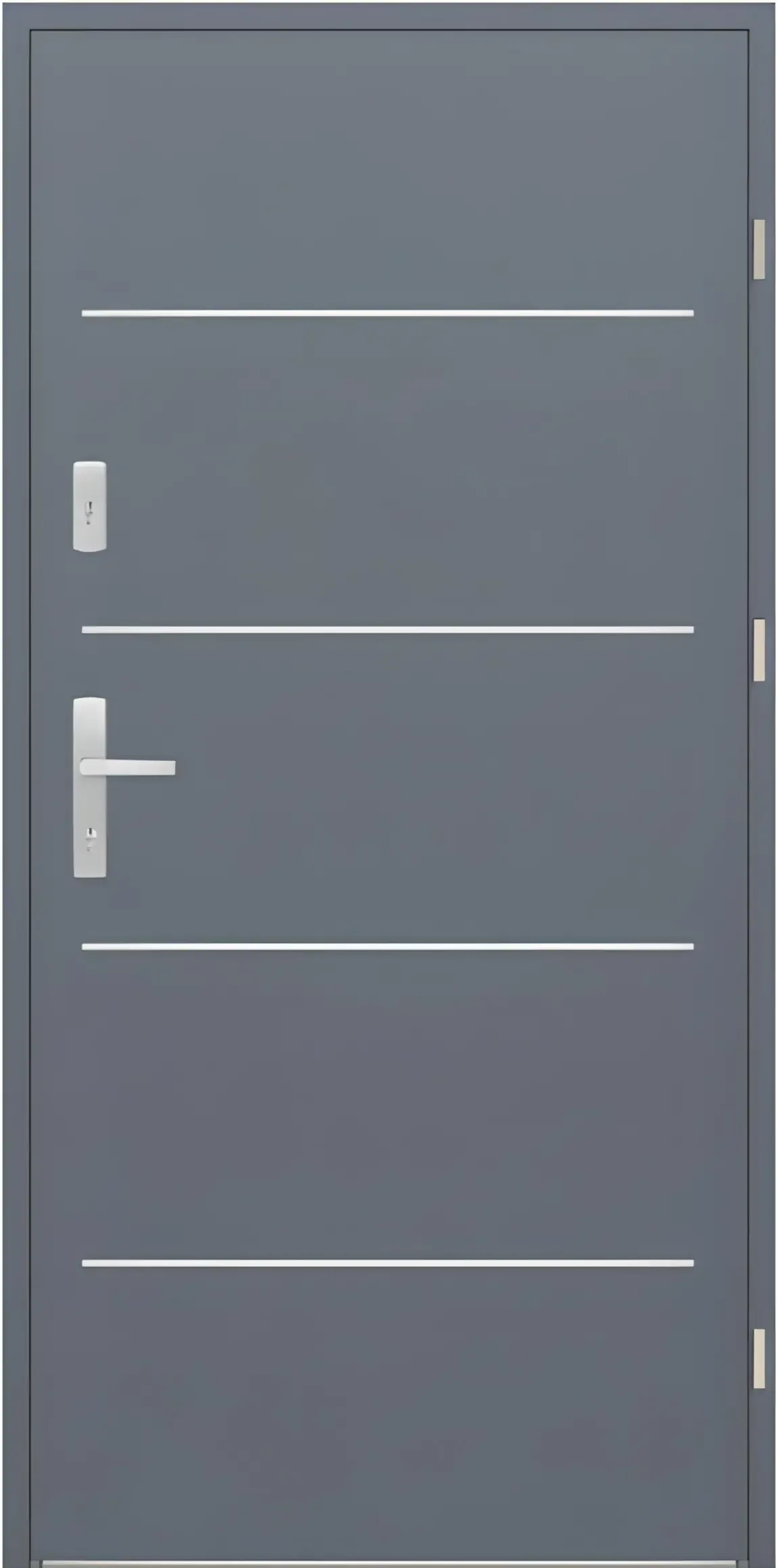 Drzwi zew. aluminiowe WIKĘD FUTURE INOX FI03A